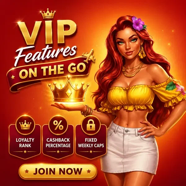 Jugador VIP presentando corona dorada en la app móvil VIP Features That Travel With You